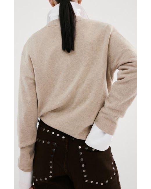 Mango Natural V-Neck Sweater