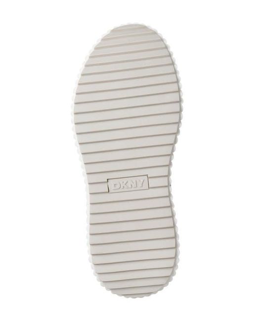 DKNY White Loami Wedge Sneaker