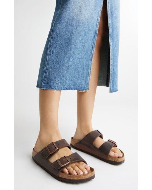 Birkenstock Brown Arizona Slide Sandal