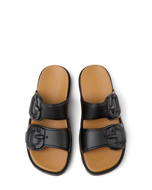 Camper Black Brutus Slide Sandal