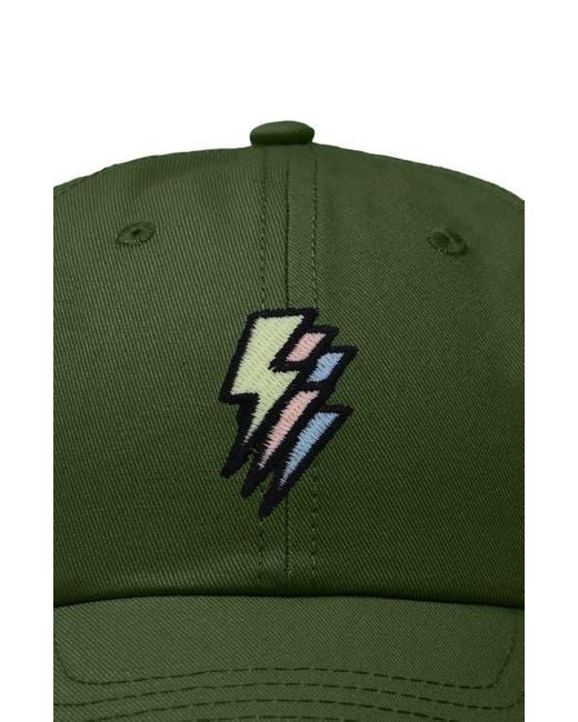 Alix Green Lightning Cap for men