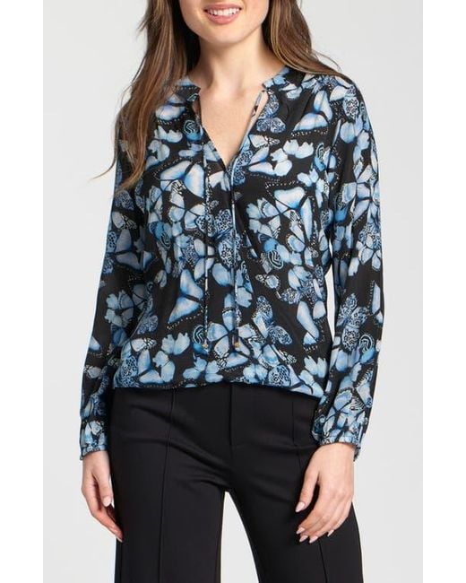 Apny Blue Printed Top