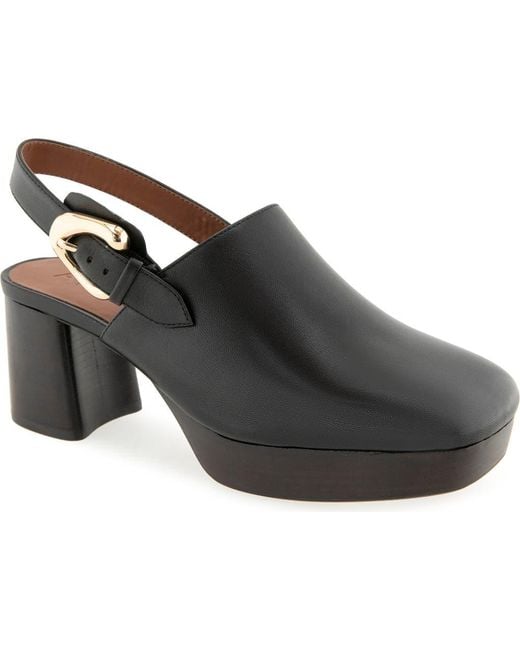 Aerosoles Black Shayla Platform Clog