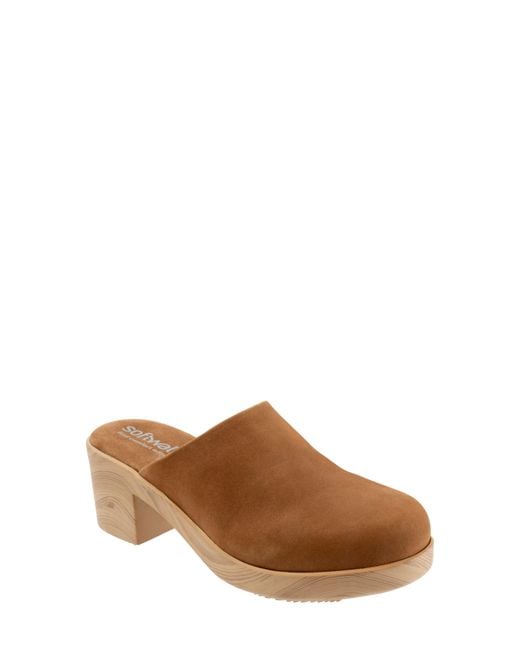 Softwalk® Brown Felida Platform Mule