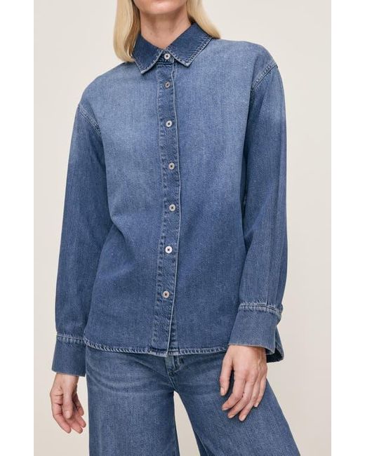 DL1961 Blue Faye Aura Denim Shirt