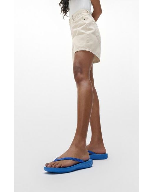 Fitflop Blue Iqushion Splash Crystal Flip Flop