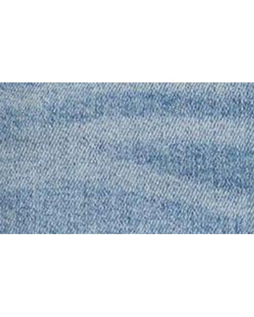 Hidden Jeans Blue Back Slit Denim Midi Pencil Skirt