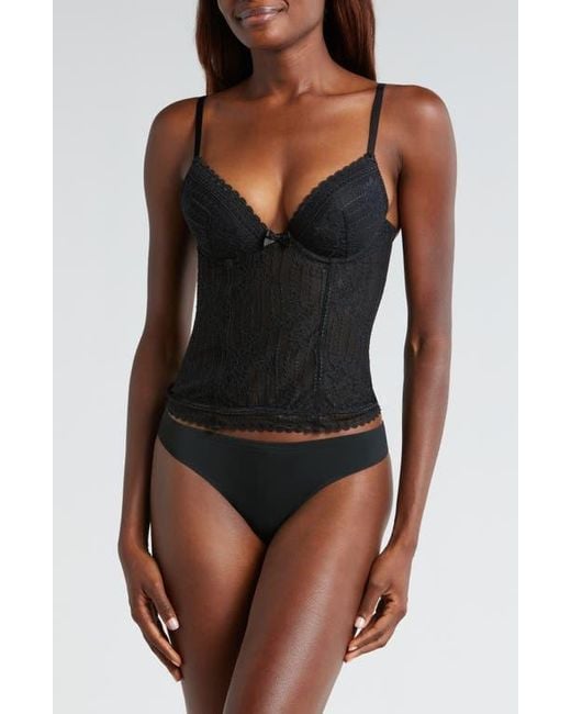 Etam Black Panama Underwire Basque
