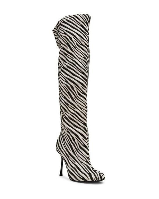 Steve Madden White Alluring Over The Knee Boot