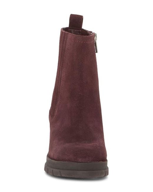 Lucky Brand Red Sondruh Platform Wedge Bootie