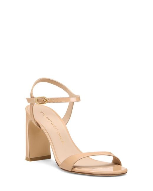 Stuart Weitzman Metallic Babette Ankle Strap Sandal