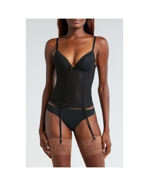 Etam Black Panama Underwire Basque