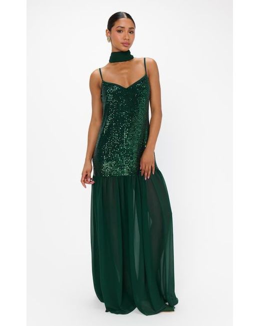Show Me Your Mumu Women's Green Dalia Maxi Dress