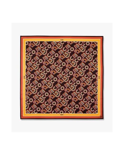 MCM Multicolor Disco Monogram Scarf