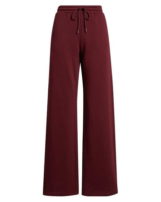 BP. Red Wide Leg Fleece Pants