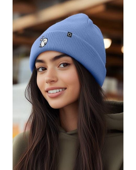 Alix Blue Heartly Ghost Beanie