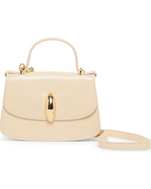 Dolce Vita Natural Lucia Faux Leather Top Handle Bag