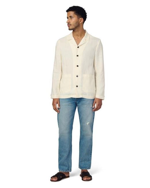 Joe's Jeans Natural Hemingway Writer's Long Sleeve Camp Shirt for men