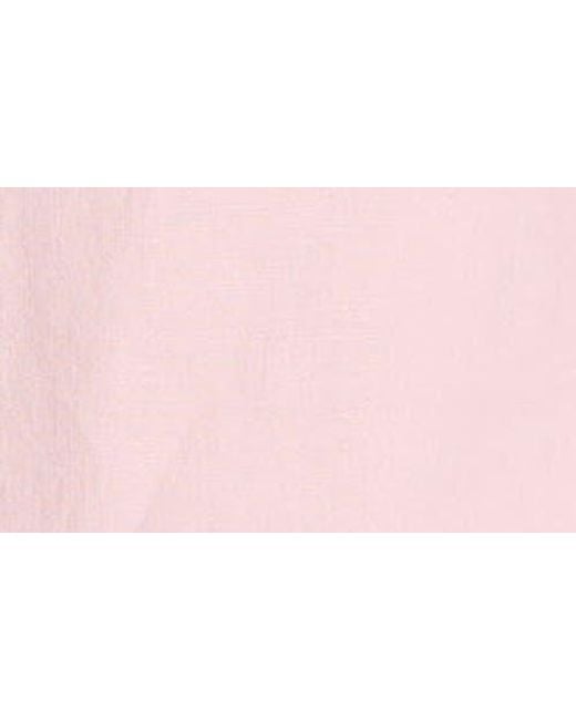 Vince Pink Linen Button-Up Shirt for men