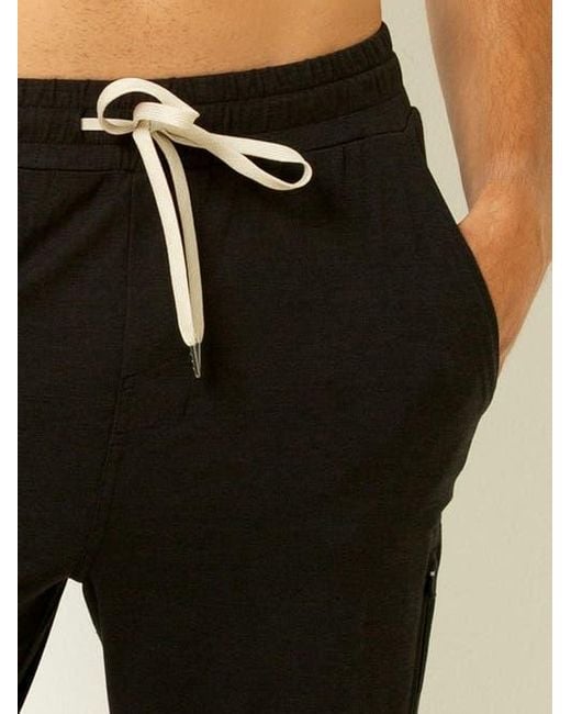 Single Stitch Black Everyday Drawstring Jogger for men