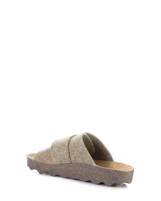 ASPORTUGUESAS Gray Clavi Wool Felt Slide Sandal