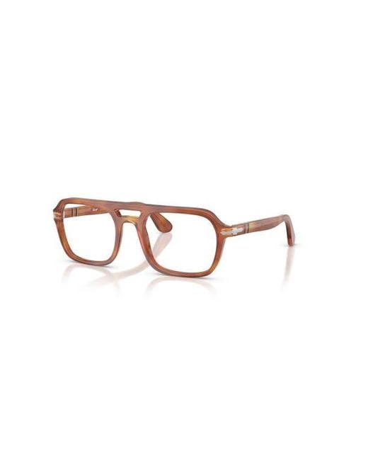 Persol Brown 54Mm Square Optical Glasses