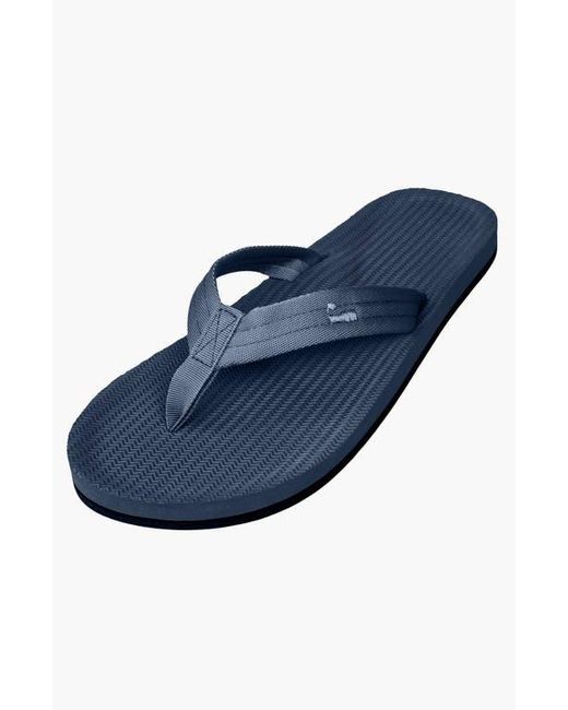 indosole Blue Responsibly-Made Tire Sole Easy Living Flip Flops for men