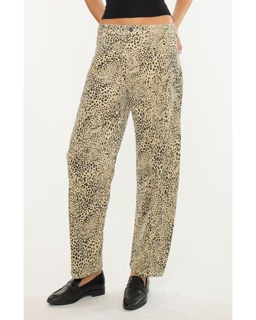 Kancan Natural Lydia Low Slung Barrel Jeans