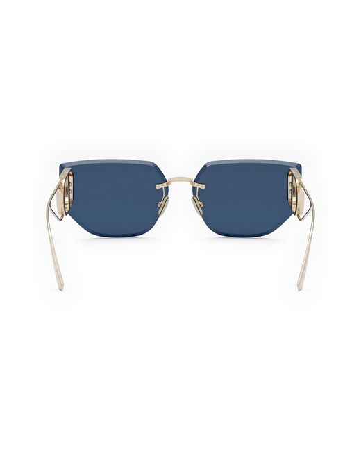 Dior Blue 30montaigne B3u 65mm Gradient Oversize Butterfly Sunglasses