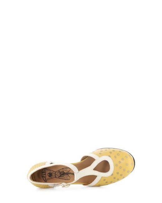 Fly London Metallic Blef T-Strap Pump
