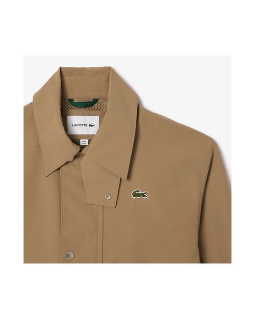 Lacoste Natural Water Resistant Utility Jacket for men
