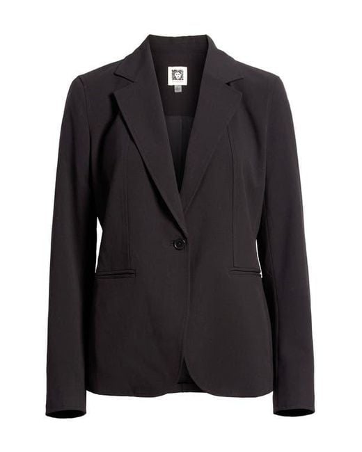 Anne Klein Black Mélange Jacket