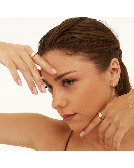 Spero London Metallic Celestial Star Sterling Dome Ring With Stones