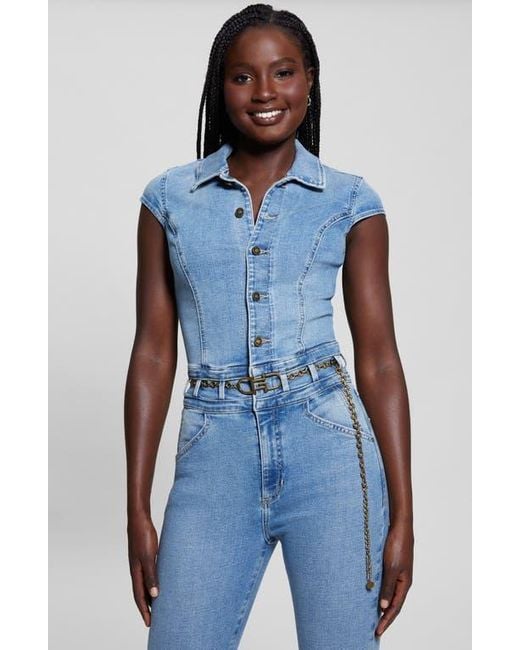 Guess jeans jumpsuit hotsell