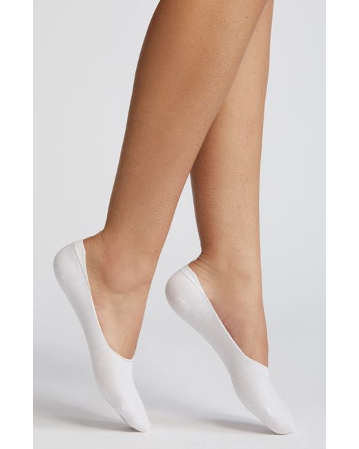 Oroblu White Cotton Blend No-show Socks