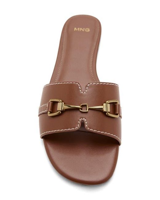Mango Brown Bit Slide Sandal
