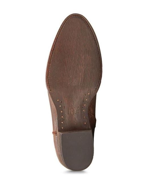 Frye Brown Austin Inside Zip Western Boot for men