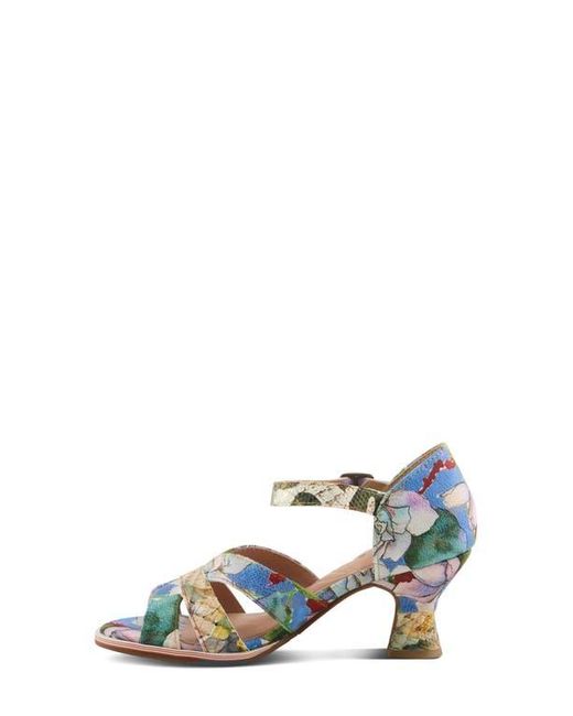 Spring Step White Waltz Ankle Strap Sandal