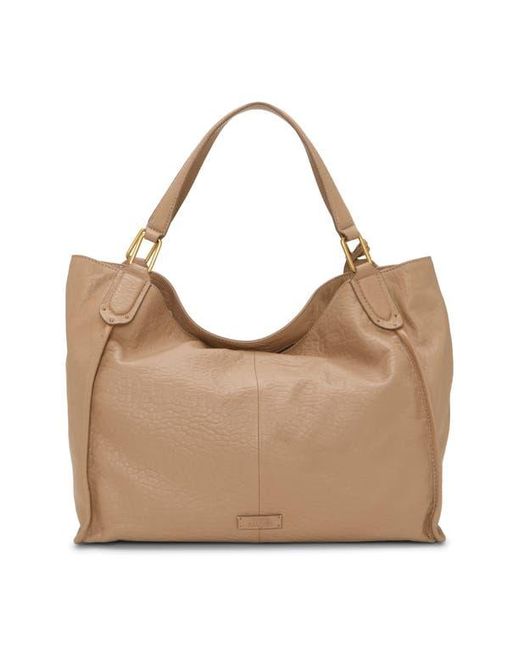 Vince Camuto Brown Deena Embossed Leather Tote