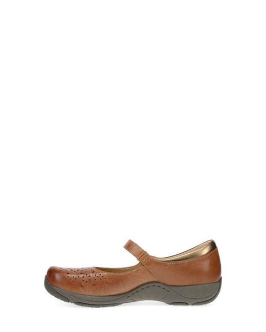 Dansko White Stacy Mary Jane Flat