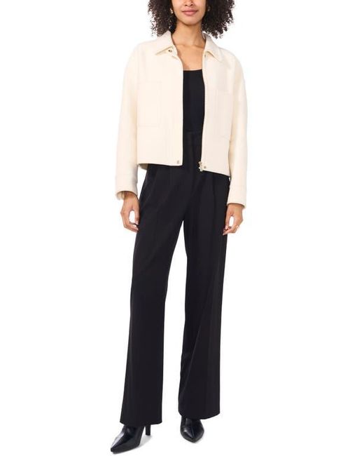 Vince Camuto Black Patch Pocket Zip Jacket