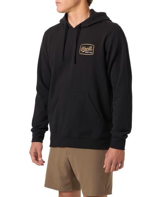 O'neill Sportswear Black Fifty-Two Cliffs Hoodie for men