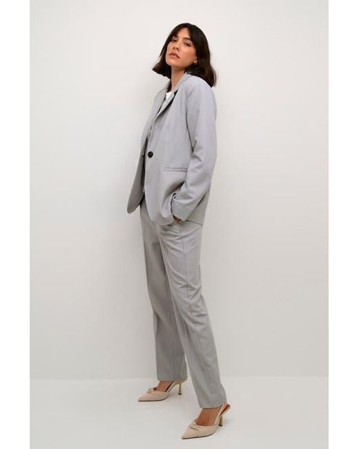 Kaffe Gray Kasakura Single Breasted Blazer