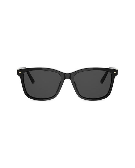 Dior Black Petit Cd S2I 54Mm Rectangular Sunglasses