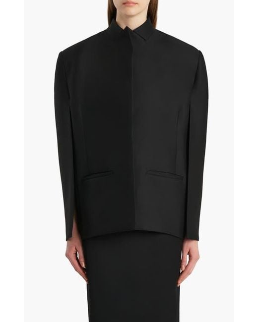 Khaite Black Dolso Wool & Silk Jacket