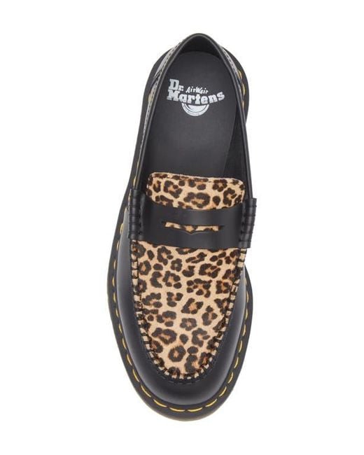 Dr. Martens Black Penton Heart Penny Loafer