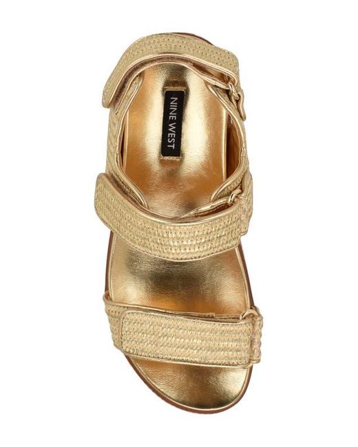 Nine West Natural Heavin Platform Wedge Sandal