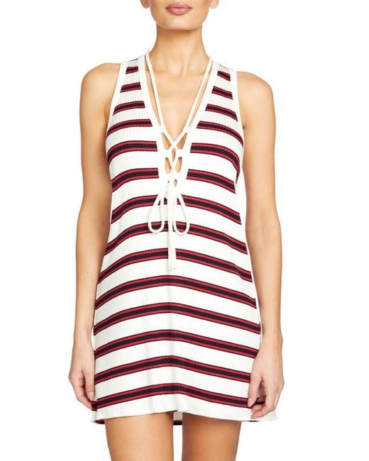 Robin Piccone White Amy Stripe Cover-Up Tunic