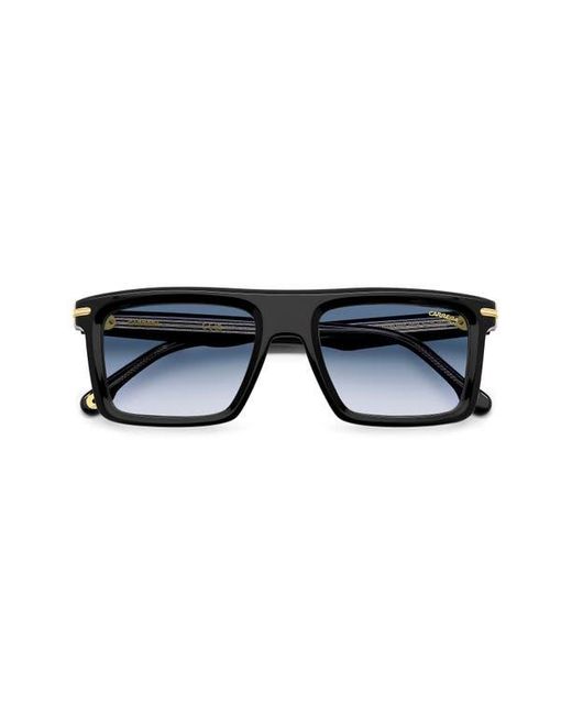 Carrera Blue 54Mm Rectangular Flat Top Sunglasses for men