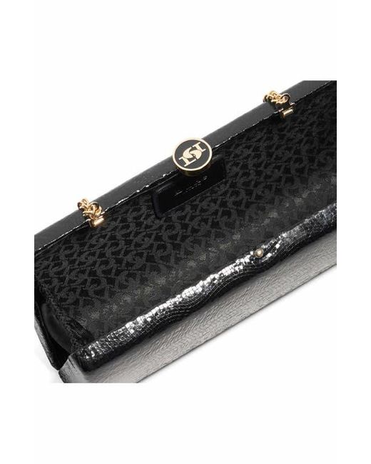 Dune Gray Belinda Frame Clutch